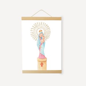lamina de la virgen del pilar infantil